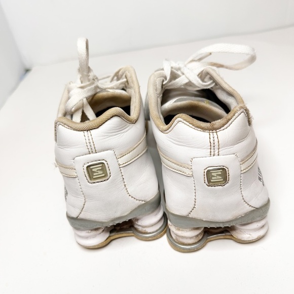 Nike Womens Shox NZ 317549-112‎ White Silver Athletic Running Shoes Size US 7 - Picture 2 of 4